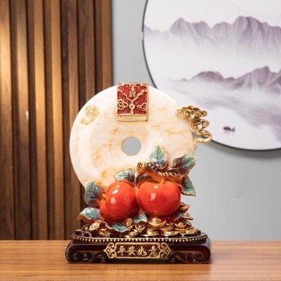 Peace and Happiness Jade Buckle Ornament