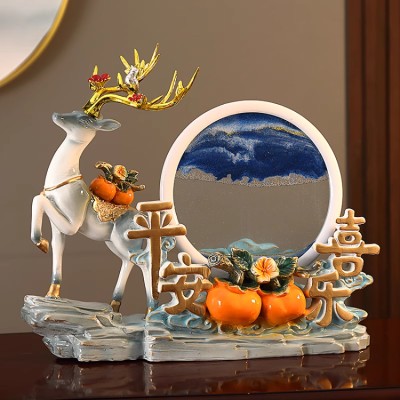 Peaceful and Happy Deer Ornaments