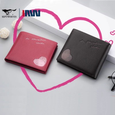 Septwolves love couple wallet