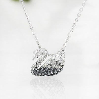 Swarovski Gradient Swan Necklace