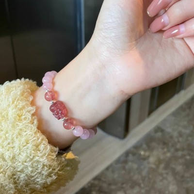 Rose Quartz Pixiu Women's Bracelet
