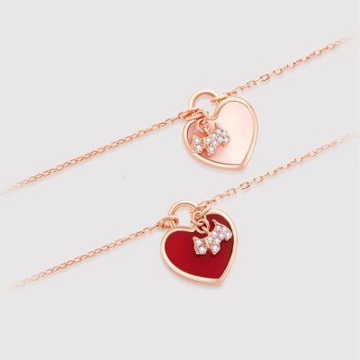 Aijiasha Double-sided Heart Necklace