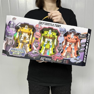 Boys' car transforming toy