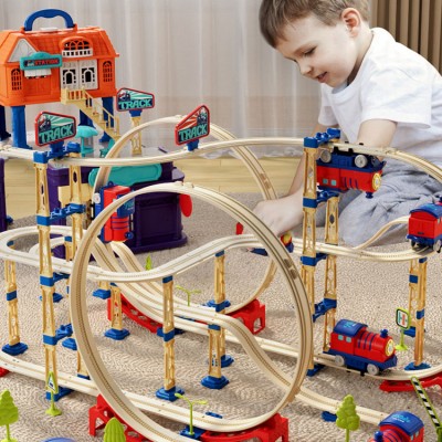 Children's track train toy