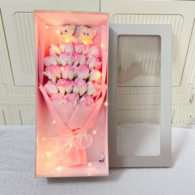 Glowing Soap Rose Gift Box