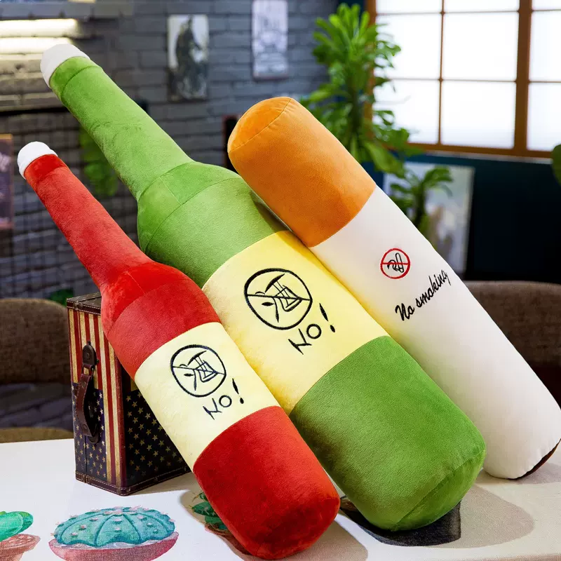 No smoking and no drinking creative pillow