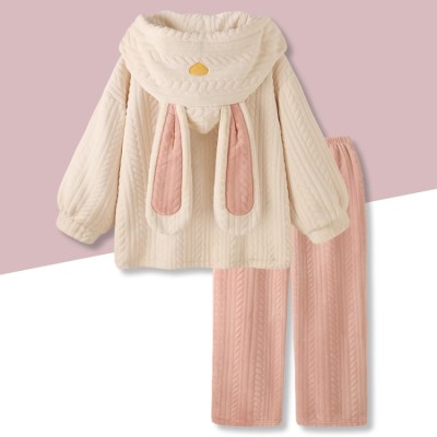 Cartoon rabbit home wear pajamas