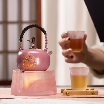 Zhu Bingren copper kettle tea set