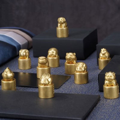 Customized Chinese Zodiac Brass Seal