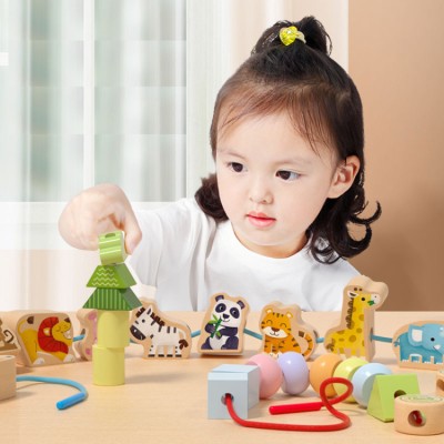 Children's educational rope building blocks