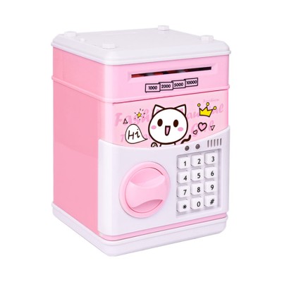 Cartoon ATM piggy bank