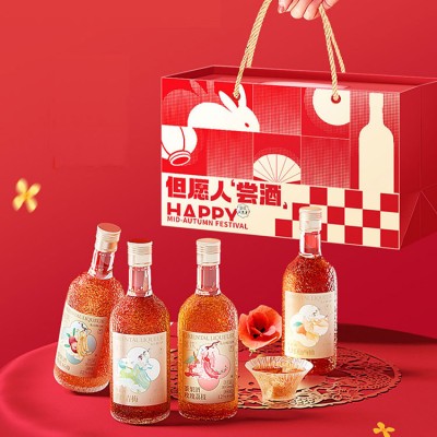Luoyin 4 flavors fruit wine gift box