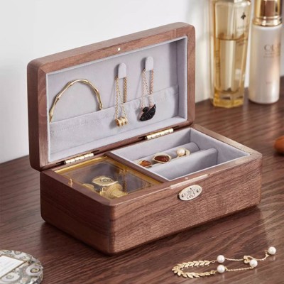 Walnut Jewelry Storage Music Box