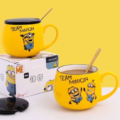 Minions children's mug with lid