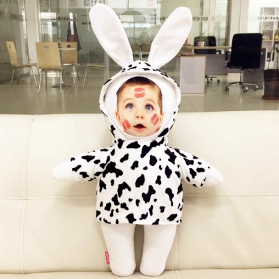 Human photo rabbit doll customization