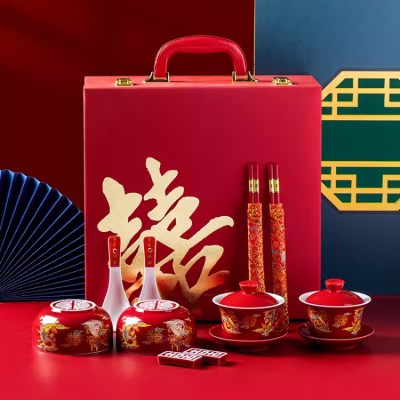 Wedding tableware set gift box