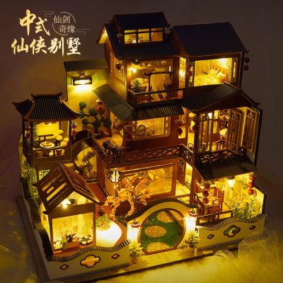 Hand-assembled Chinese style villa