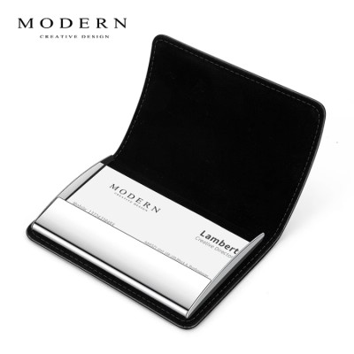 German MODERN genuine leather business card box