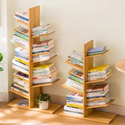 Creative tree-shaped multi-layer bookshelf