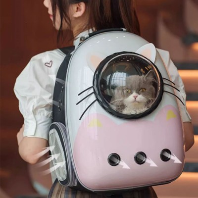 Pet cat travel space capsule bag