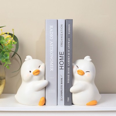 Hug and Stick Duck Cute Bookends