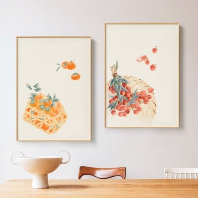 Persimmon Ruyi Chinese decorative painting